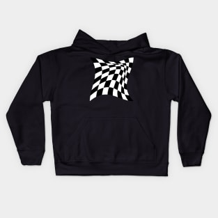 Warped chessboard Kids Hoodie